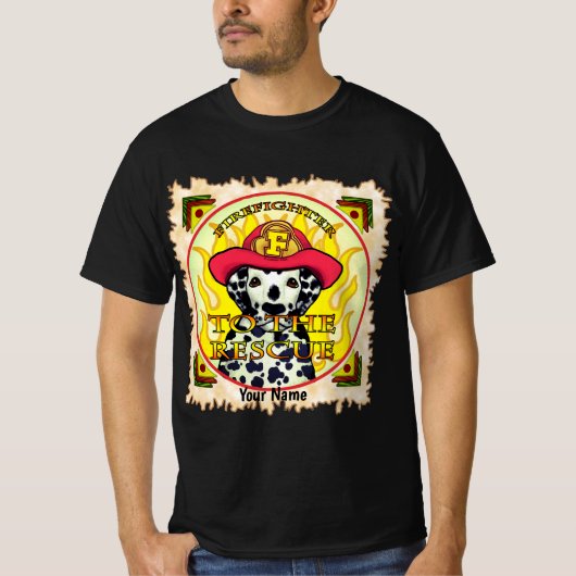 Een Dalmatische brandweerman T-Shirt (Voorkant)