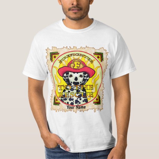 Een Dalmatische brandweerman T-Shirt (Voorkant)