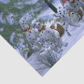 Een Dalmatische Kerstman en Zijne Dalmatische Rein Tissuepapier (Detail)