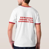 een dalmatische pups-vuurmotor, VROUWEN-EENHEID T-shirt (Achterkant volledig)