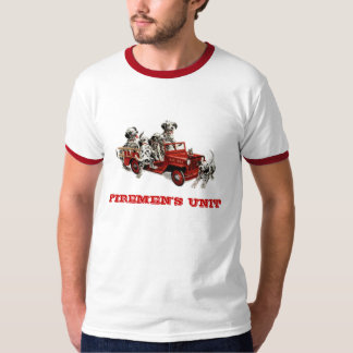 een dalmatische pups-vuurmotor, VROUWEN-EENHEID T-shirt