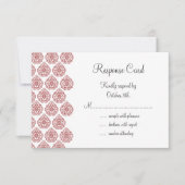 Een Damask RSVP (rood) (Voorkant)