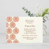 Een  Damasrepetitie Inbeluitnodiging Kaart (Staand voorkant)