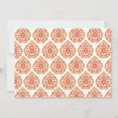 Een  Damasrepetitie Inbeluitnodiging Kaart (Achterkant)