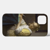 Een dame die schrijft, c. 1665 (olie op doek) Case-Mate iPhone case (Achterkant (horizontaal))