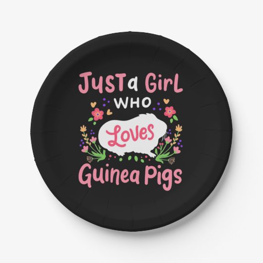 Een dame die van Guinee houdt Papieren Bordje (Voorkant)