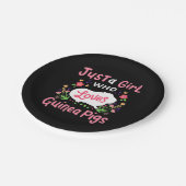 Een dame die van Guinee houdt Papieren Bordje (Gekanteld)