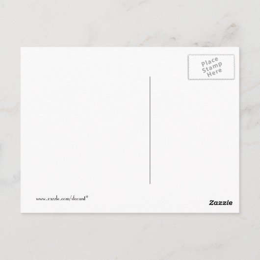 Een dame, een kat en een heel goed Briefkaart (Achterkant)