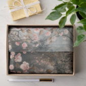 Een dame & een Pommerse portret & Floral Art Tissuepapier (Geschenk)