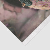 Een dame en een fazant, Chinoiserie, portretkunst Tissuepapier (Detail)