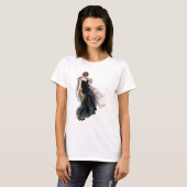Een dame en haar katten t-shirt (Voorkant volledig)