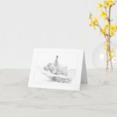 "Een dame en haar nijlpaard", Kaart (Gele Bloem)