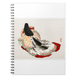 Een dame in een kimono door Kono Bairei Notitieboek