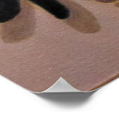 Een dame in parelhoenders poster (Hoek)