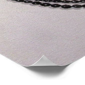 Een dame met een kunstdecostijl, poster (Hoek)