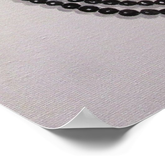 Een dame met een kunstdecostijl, poster (Hoek)