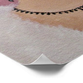 Een  dame met grijze ogen/Poster Poster (Hoek)