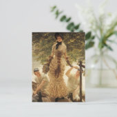 Een dame op de Theems Briefkaart (Staand voorkant)