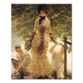 Een dame op de Theems Foto Afdruk (Voorkant)