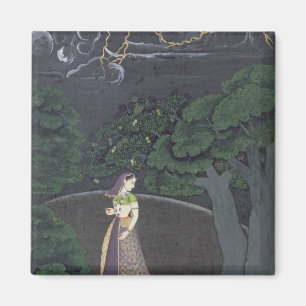 Een dame op weg naar een testwedstrijd, Guler, c.1 Magneet