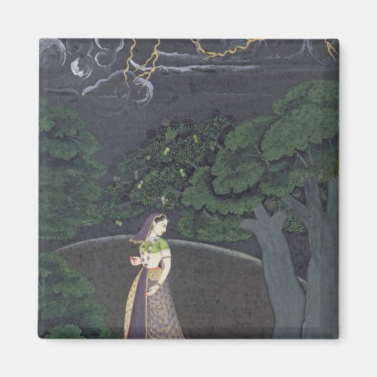 Een dame op weg naar een testwedstrijd, Guler, c.1 Magneet (Voorkant)