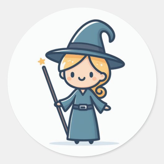 Een dame tovenaar stickers (Voorkant)