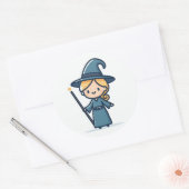 Een dame tovenaar stickers (Envelop)