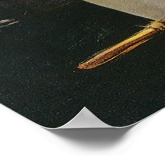 Een dame zien in een Magische Magische Wet van ee Poster (Hoek)