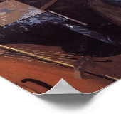 Een dame zit in het maagdenvlies poster (Hoek)