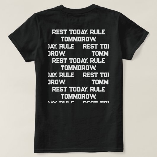 Een dames T-shirt (Design achterkant)