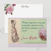 Een dames-verbeelding, Jane Austen citaat Briefkaart (Voorkant / Achterkant)