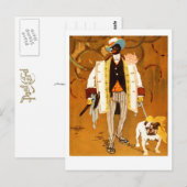 Een Dandy en zijn hond Briefkaart (Voorkant / Achterkant)