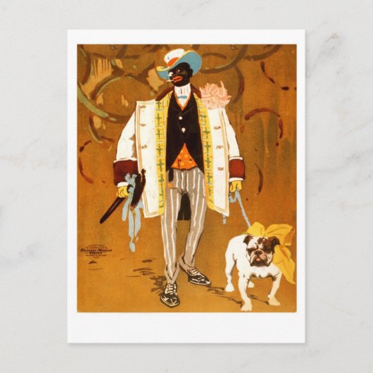 Een Dandy en zijn hond Briefkaart (Voorkant)