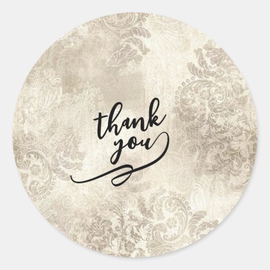 Een "DANK JEWEL" sticker. Ronde Sticker (Voorkant)