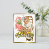 Een  Dank u Nota Briefkaart (Staand voorkant)