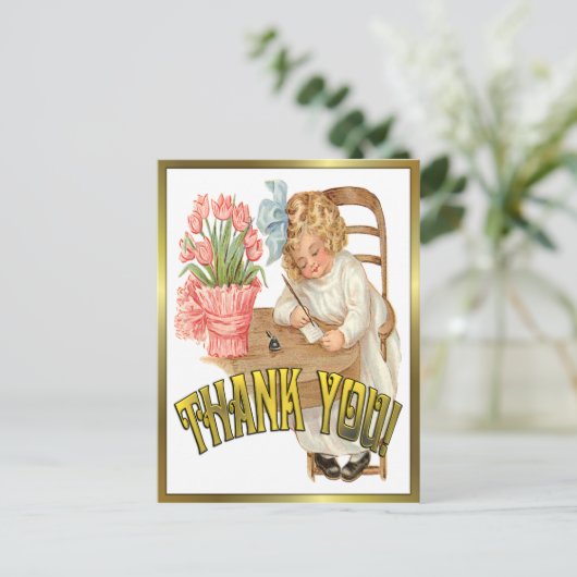 Een  Dank u Nota Briefkaart