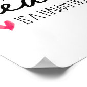 Een dankbaar hart, is een gelukkig hart Script Poster (Hoek)
