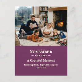 Een dankbaar moment November-herinnering Foto-ansi Briefkaart