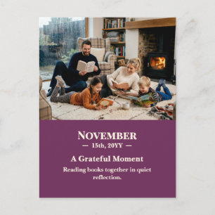 Een dankbaar moment November-herinnering Foto-ansi Briefkaart
