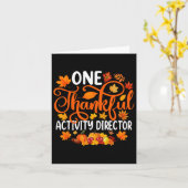 Eén dankbare activiteitendirecteur herfst herfst t kaart (Gele Bloem)