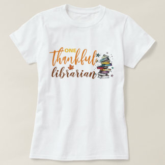 Eén Dankbare Bibliothecaris Thanksgiving T-shirt