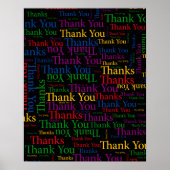 Een dankbare boodschap om u zo hartelijk te bedank poster (Voorkant)