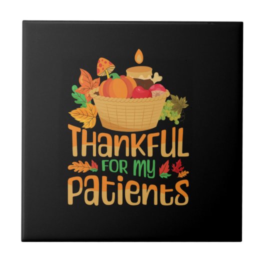 een dankbare broer herfst Thanksgiving dag speciaa Tegeltje (Voorkant)