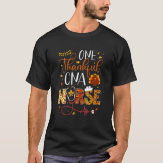 Eén dankbare CNA-verpleegkundige Thanksgiving Day- T-shirt