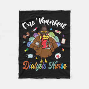 Een dankbare dialyseverpleegkundige Turkije Happy  Fleece Deken