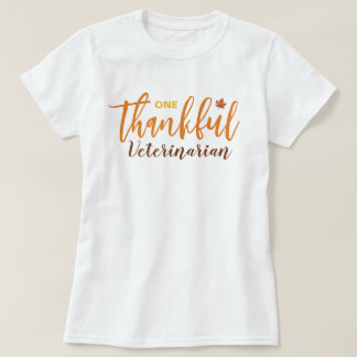 Een Dankbare Diergeneesheer Thanksgiving T-shirt