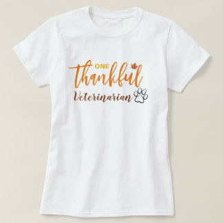 Een Dankbare Diergeneesheer Thanksgiving T-shirt