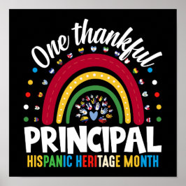 Een dankbare directeur Hispanic Heritage Month Poster