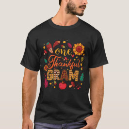 Een dankbare Gram Funny Herfst Herfst Thanksgiving T-shirt