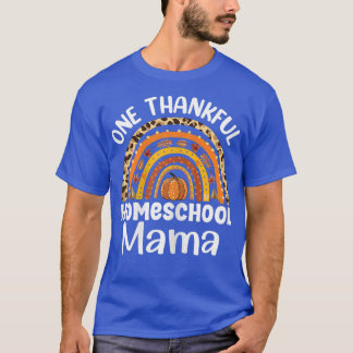 Een dankbare herfst Ba's van homeschool T-shirt